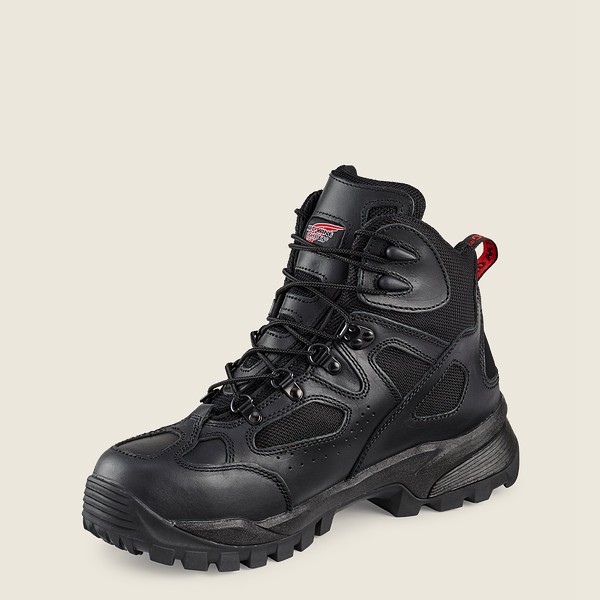 Botas Red Wing Hiking Hombre Negros - Truhiker - 6-Inch Waterproof Safety Toe - 527-DNVCUB